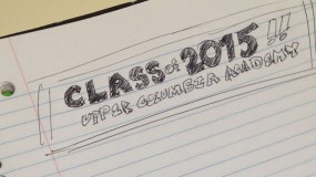 Notebook with Class of 2015 written in it.